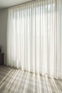 IHF Sheer Voile Solid Extra Wide Extra Long Seamless Grommet Eyelet Pleated Panels Curtains Drapes Ivory