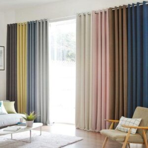 Plain Blackout Curtains, Door and Window Curtains, Smokring Curtains