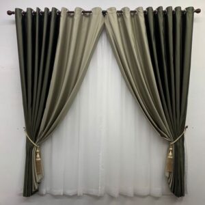 X25 Ready Made Curtain!!! Siap Jahit, LANGSIR RAYA MIX COLOUR Kain Tebal (Free Eyelet _ Free Ring )Blackout 85%(A9+G11)